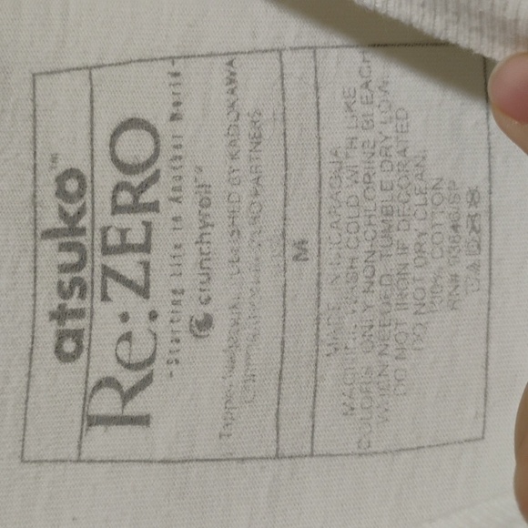 Atsuko Re:Zero Life In A Different World From Zero Shirt Sz.M - Picture 4 of 6